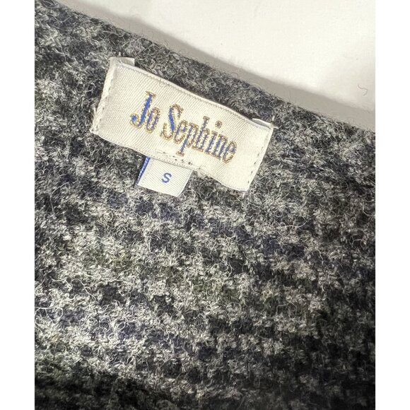 Jo Sephine Tie Shoulder Jumpsuit in Black Houndstooth - Picture 2 of 3